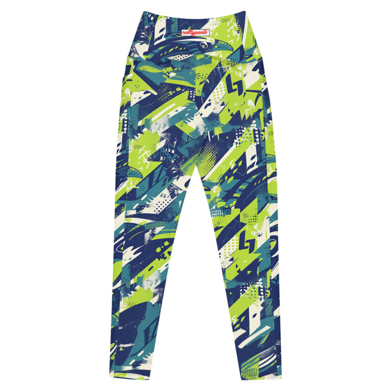 pocket leggings - seattle navy/green/silver rallyprint - Image 10