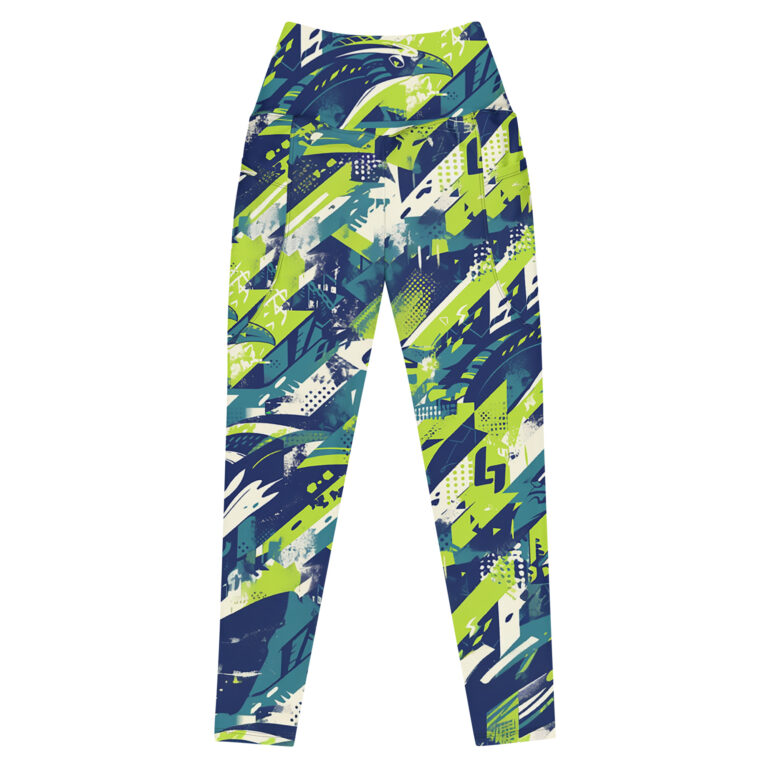 pocket leggings - seattle navy/green/silver rallyprint - Image 9