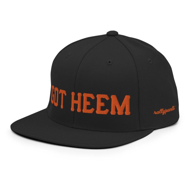 GOT HEEM - snapback hat black/orange - Image 3