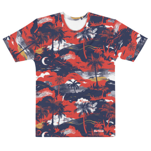 men's t-shirt - anaheim red/blue rallyprint