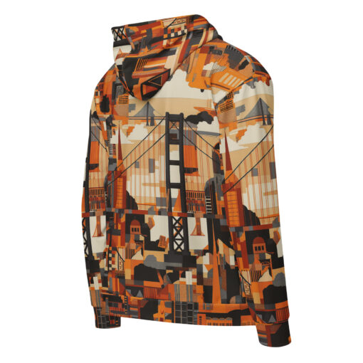 zip hoodie - san francisco black/orange/beige rallyprint - Image 2