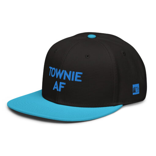 townie af - "as from" snapback hat black/teal - Image 3