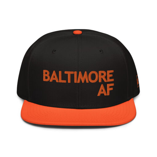 baltimore af - "as from" snapback hat black/orange