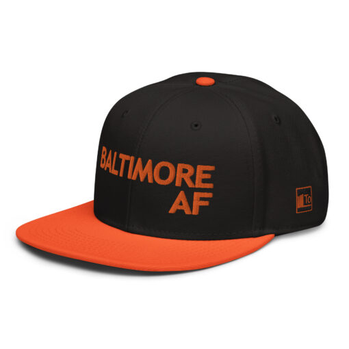 baltimore af - "as from" snapback hat black/orange - Image 3