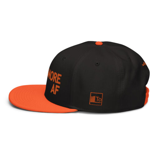 baltimore af - "as from" snapback hat black/orange - Image 5