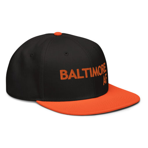 baltimore af - "as from" snapback hat black/orange - Image 6