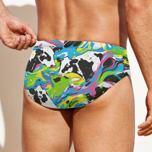 men's drawstring swim briefs - cowabunga harbor race - Image 3