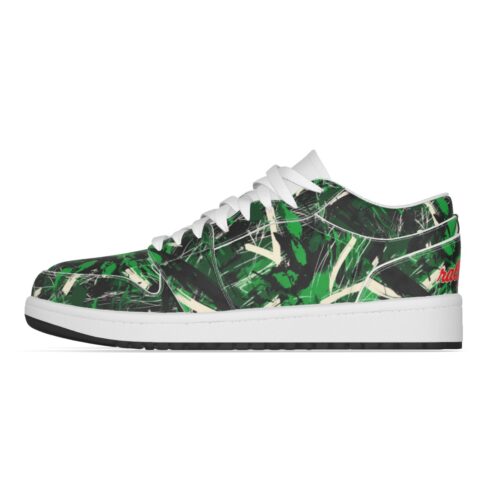 men's first flight low top kicks - new york green/white/black - Image 5