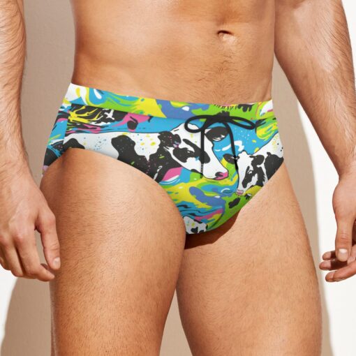 men's drawstring swim briefs - cowabunga harbor race - Image 2