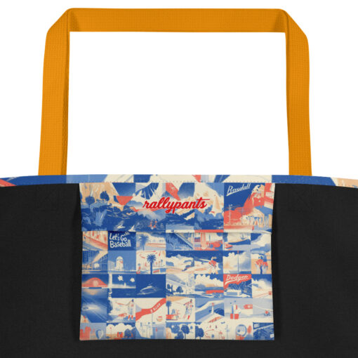 large tote bag - los angeles surf blue/white/red rallyprint - Image 14