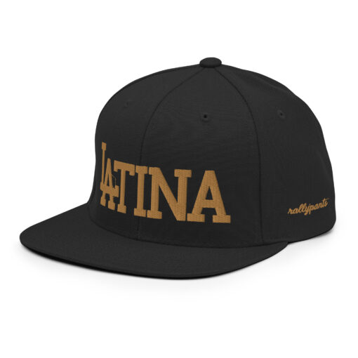 LATINA - snapback hat by rallypants black/gold - Image 3