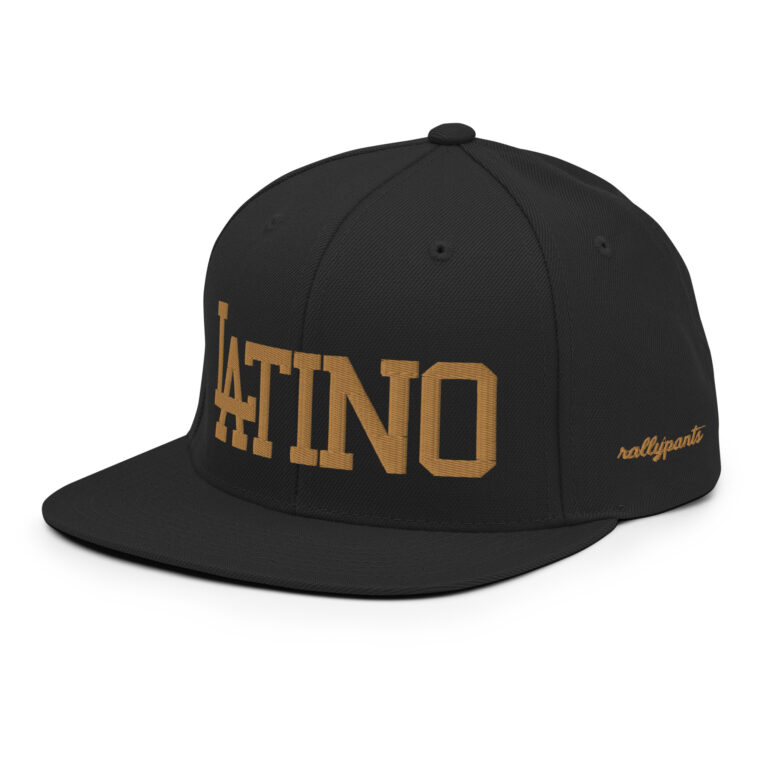 LATINO - snapback hat by rallypants black/gold - Image 3