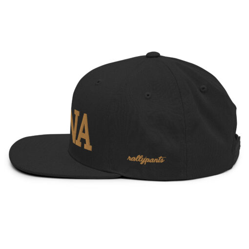 LATINA - snapback hat by rallypants black/gold - Image 4