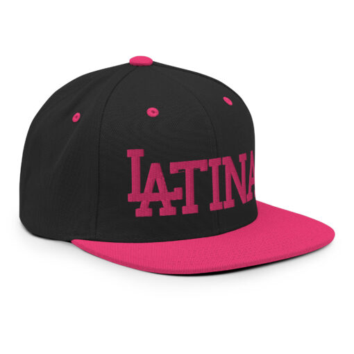 LATINA - snapback hat by rallypants black/flamingo pink - Image 5