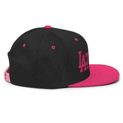 LATINA - snapback hat by rallypants black/flamingo pink - Image 6