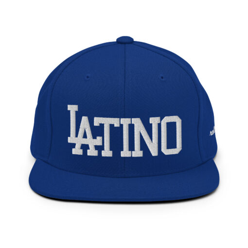 LATINO - snapback hat by rallypants blue/white