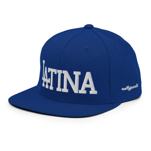 LATINA - snapback hat by rallypants blue/white - Image 3