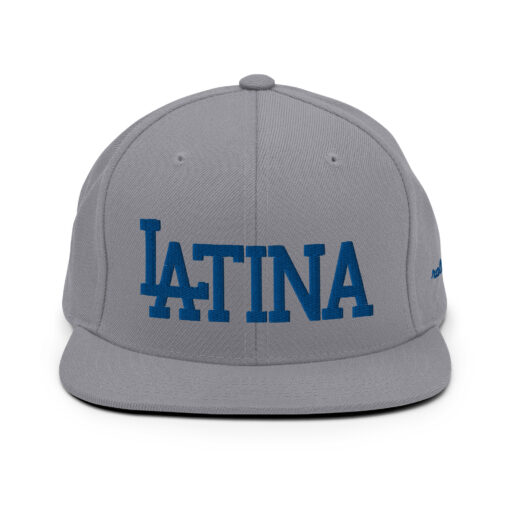 LATINA - snapback hat by rallypants grey/blue