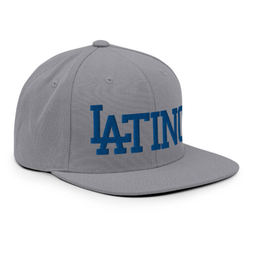 LATINO - snapback hat by rallypants grey/blue - Image 5