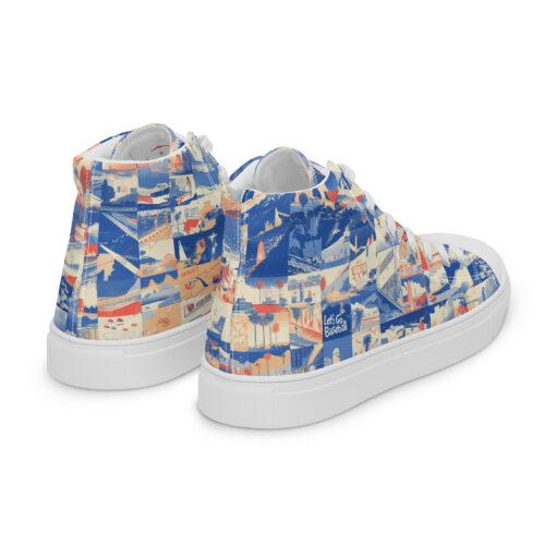 high top canvas shoes - los angeles blue/white/red rallyprint - Image 14