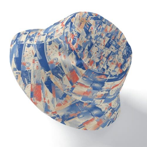 bucket hat – los angeles blue/white/red rallyprint - Image 3