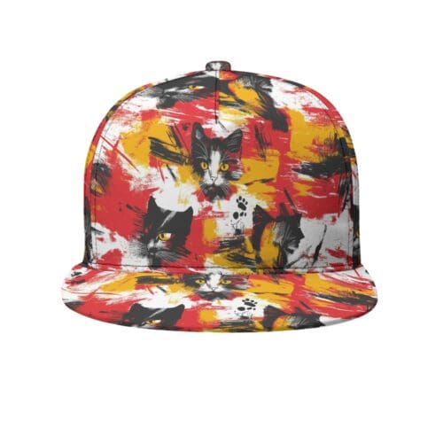 snapback rally cap - kansas city red/gold/white/cats rallyprint