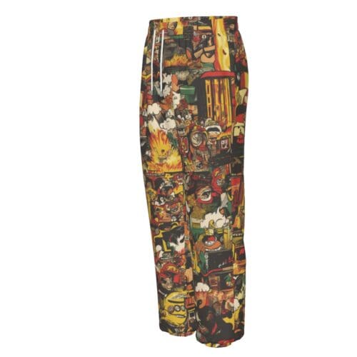 unisex premium cotton sweatpants - kansas city arcade fire red/gold/white rallyprint - Image 2