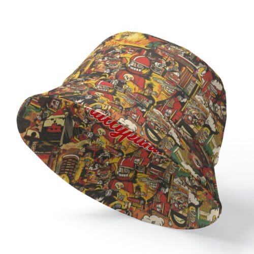 bucket hat - kansas city arcade fire red/gold/white - Image 2