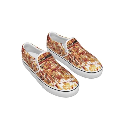 men's slip on sneakers - san francisco gold/red/black rallyprint - Image 3