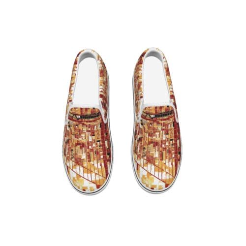 men's slip on sneakers - san francisco gold/red/black rallyprint