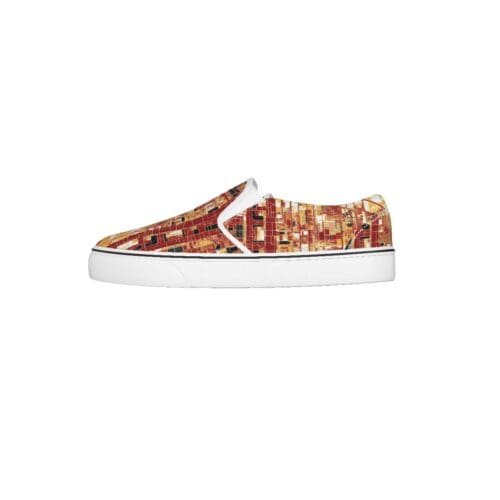 men's slip on sneakers - san francisco gold/red/black rallyprint - Image 4