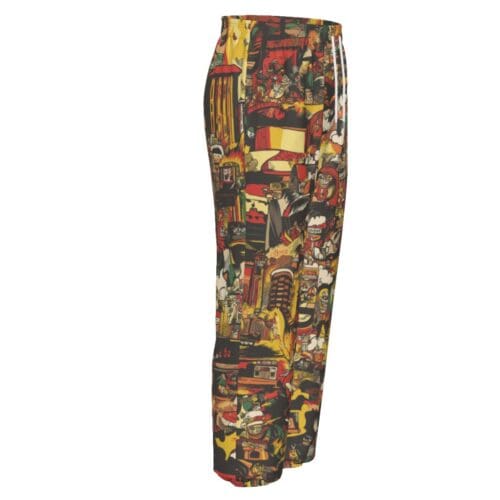 unisex premium cotton sweatpants - kansas city arcade fire red/gold/white rallyprint - Image 3