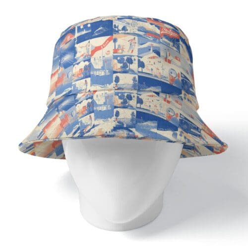 bucket hat – los angeles blue/white/red rallyprint