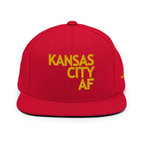 kansas city af – “as from” snapback hat red/gold