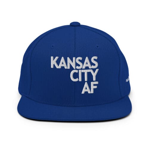 kansas city af – “as from” snapback hat royal blue/white