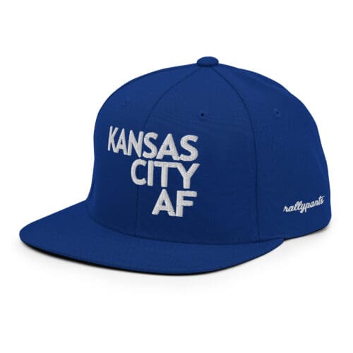 kansas city af – “as from” snapback hat royal blue/white - Image 3