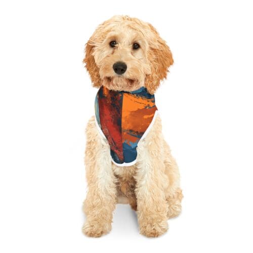 pet hoodie - queens blue/orange rallyprint - Image 3