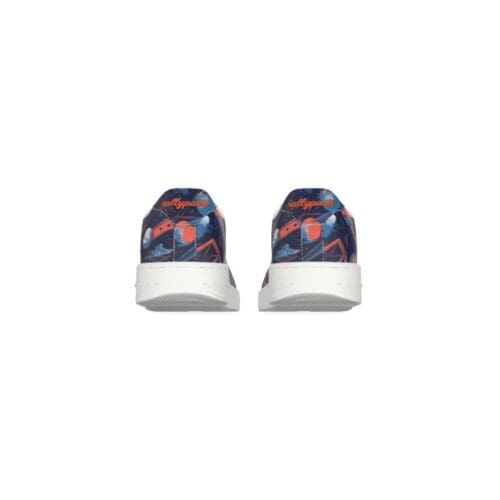 men's air force kicks – queens dreams blue/orange rallyprint - Image 6