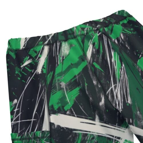 men’s compression pants – new york green/white/black rallyprint - Image 3