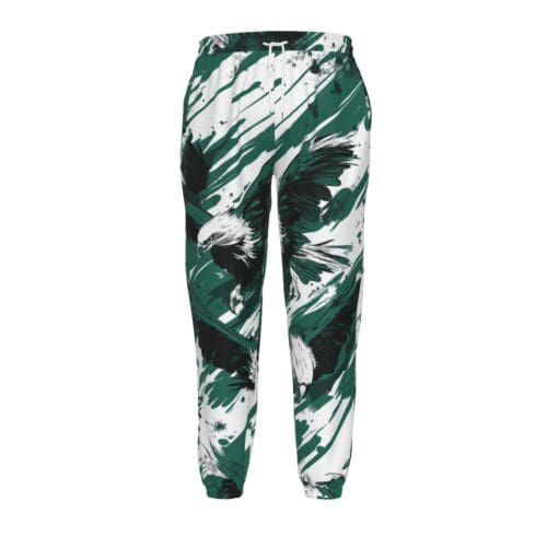 unisex textured casual pants - philadelphia midnight/green/white rallyprint - Image 3