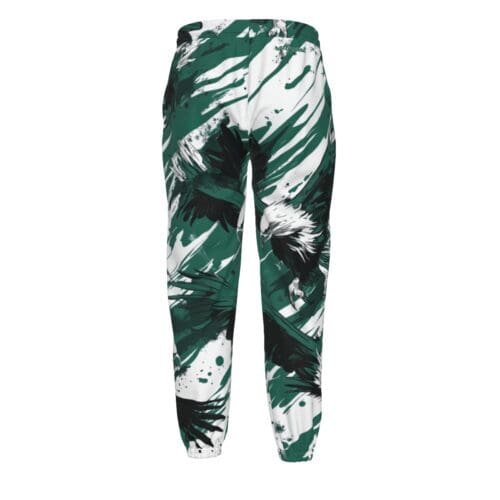 unisex textured casual pants - philadelphia midnight/green/white rallyprint