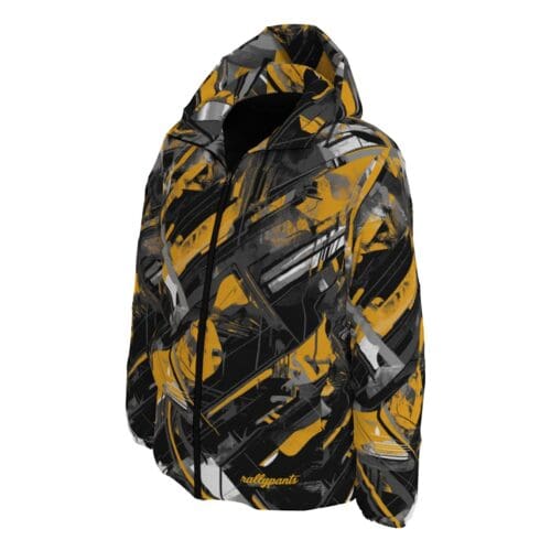 unisex down jacket – pittsburgh black/yellow/white rallyprint - Image 2