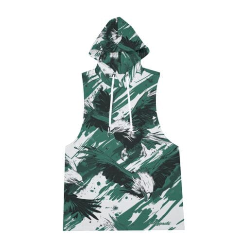 men's sleeveless vest and shorts set – philadelphia midnight green white rallyprint - Image 5