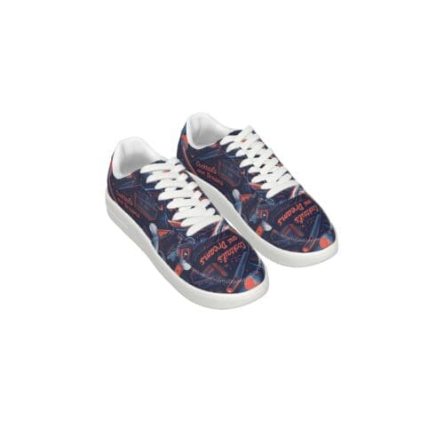 men's air force kicks – queens dreams blue/orange rallyprint - Image 3