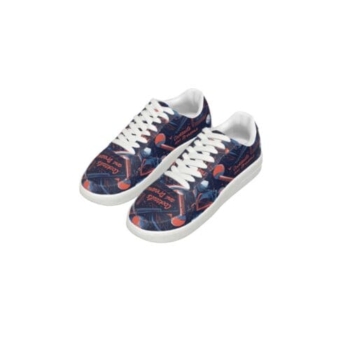 men's air force kicks – queens dreams blue/orange rallyprint - Image 5