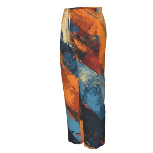 unisex premium cotton sweatpants – queens blue/orange - Image 2