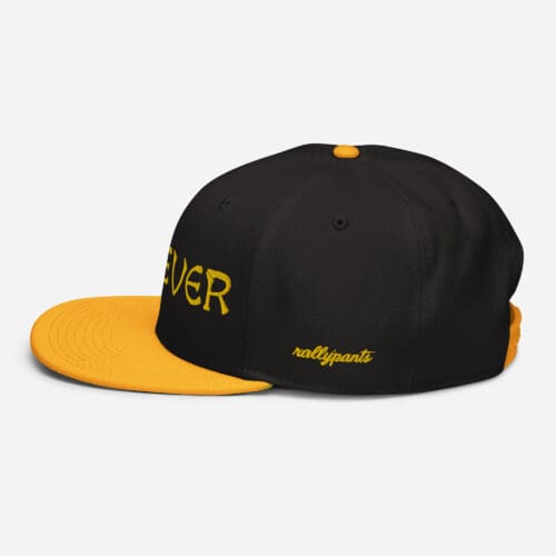 rallypants is forever snapback - black/yellow - Image 4