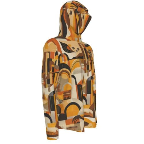 men's sunscreen sports hoodie – san diego brown/gold rallyprint - Image 3