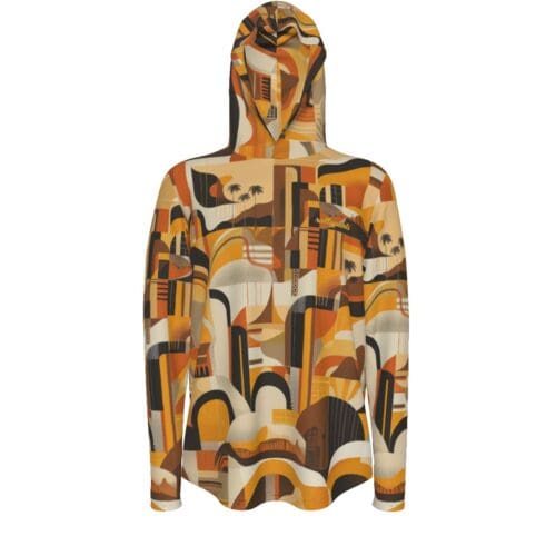 men's sunscreen sports hoodie – san diego brown/gold rallyprint