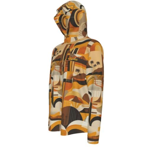 men's sunscreen sports hoodie – san diego brown/gold rallyprint - Image 4